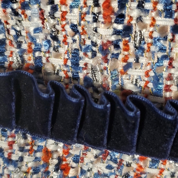 Parker Boucle and Velvet Bomber Jacket Size M - Picture 3 of 8